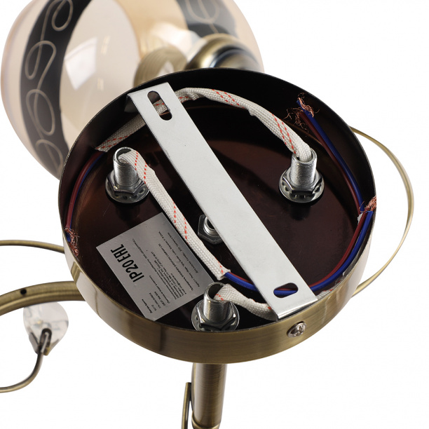 Люстра NEODECO Ариста 3х60 Вт Е27 бронза от магазина ЛесКонПром.ру