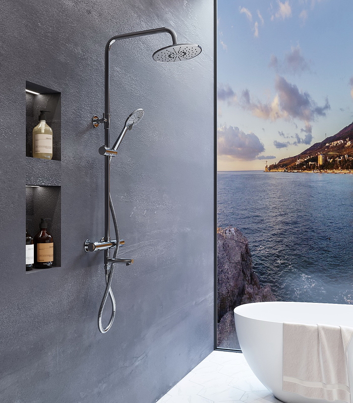 Душевая система Agger Thermo A2461100 Хром от магазина ЛесКонПром.ру