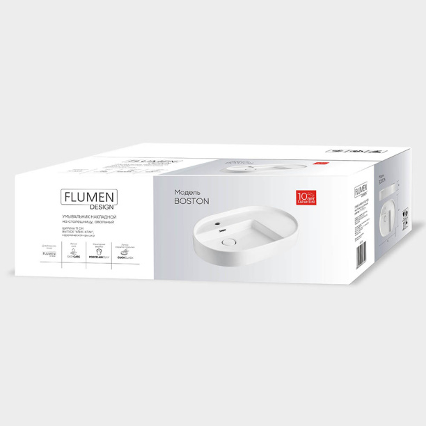 Раковина на столешницу FLUMEN DESIGN Boston 71 см от магазина ЛесКонПром.ру