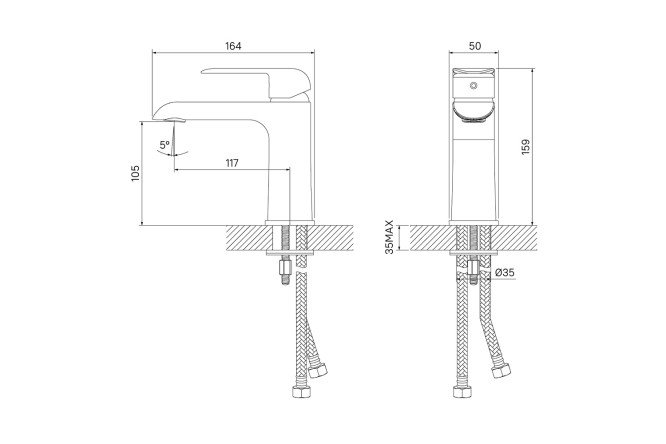 Смеситель для умывальника IDDIS Calipso 80534170 от магазина ЛесКонПром.ру