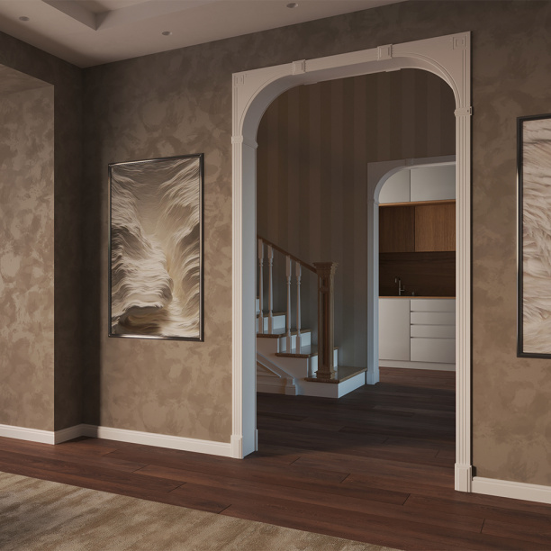 Арка ламинированная Белла белая от магазина ЛесКонПром.ру