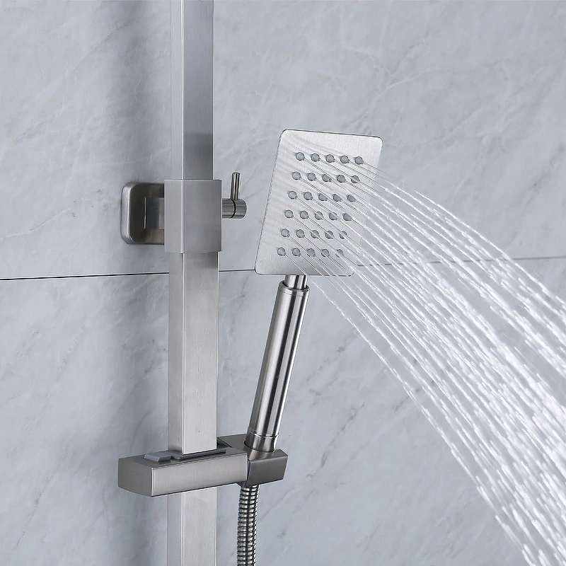 Душевая система Melana Cubo F610207 Сатин от магазина ЛесКонПром.ру