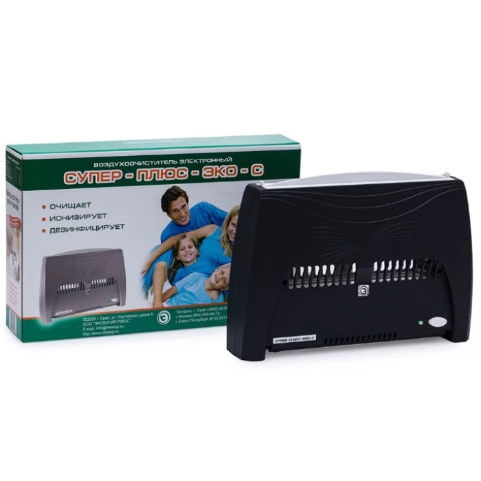 Очиститель воздуха Супер Плюс Эко-C черный от магазина ЛесКонПром.ру