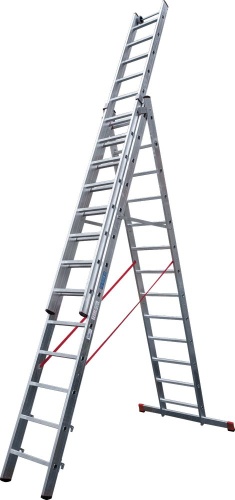 Лестница алюминиевая трехсекционная индустриальнаяНовая Высота 3x13 арт. 5230313 от магазина ЛесКонПром.ру