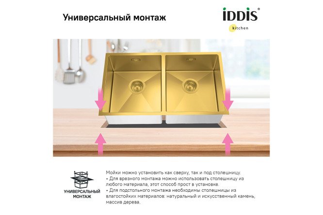 Мойка врезная IDDIS Edifice 80550583 от магазина ЛесКонПром.ру