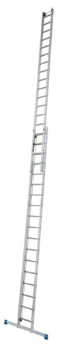 Лестница алюминиевая двухсекционная профессиональная с канатной тягой KRAUSE  STABILO 2х15 от магазина ЛесКонПром.ру