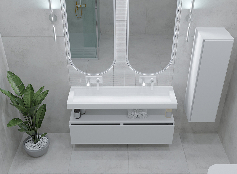 Раковина Boheme Armadi Art Flat 140 859-140 Белая от магазина ЛесКонПром.ру