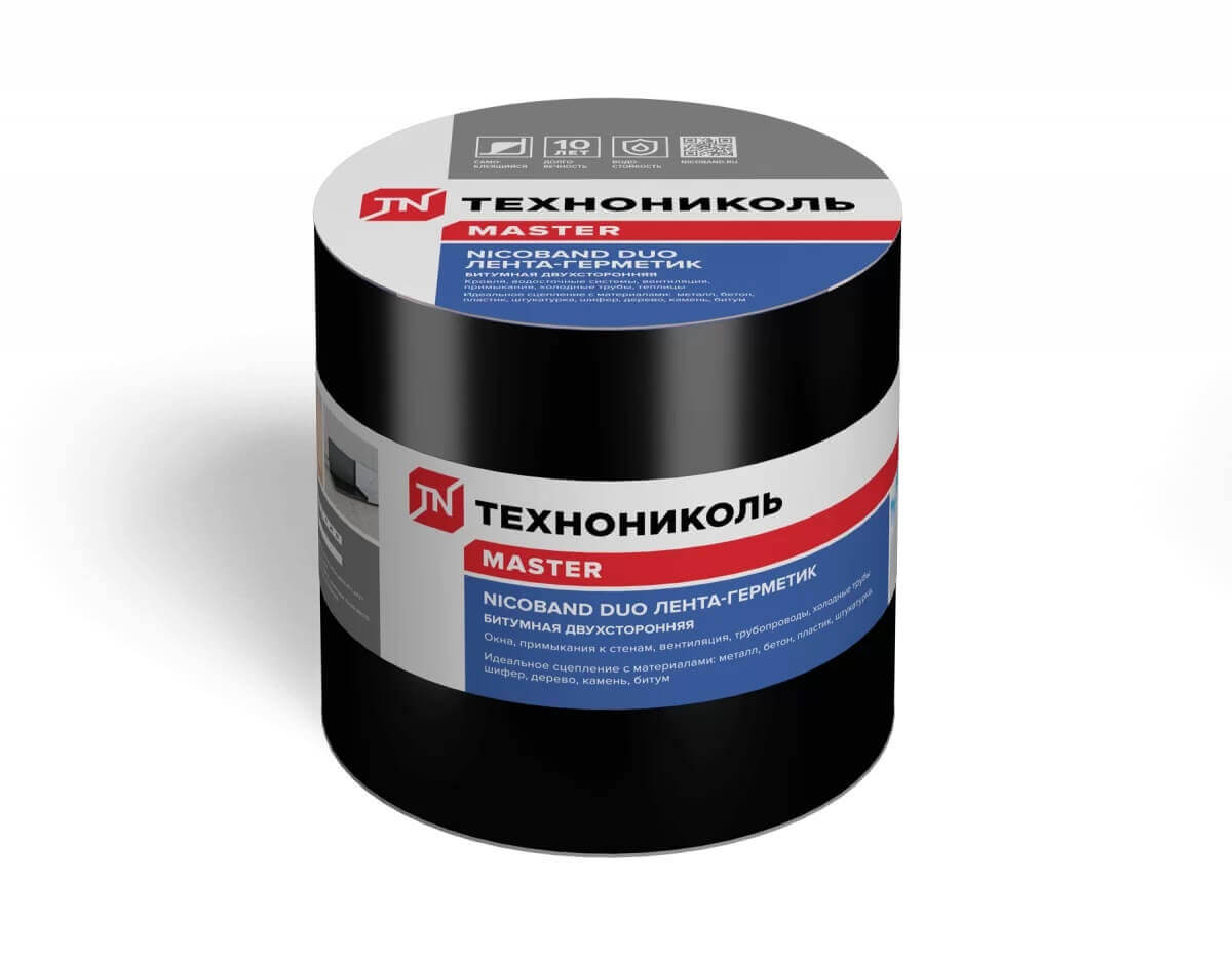 Лента самоклеящаяся Nicoband Duo, 10 м х 10 см, двухсторонний от магазина ЛесКонПром.ру