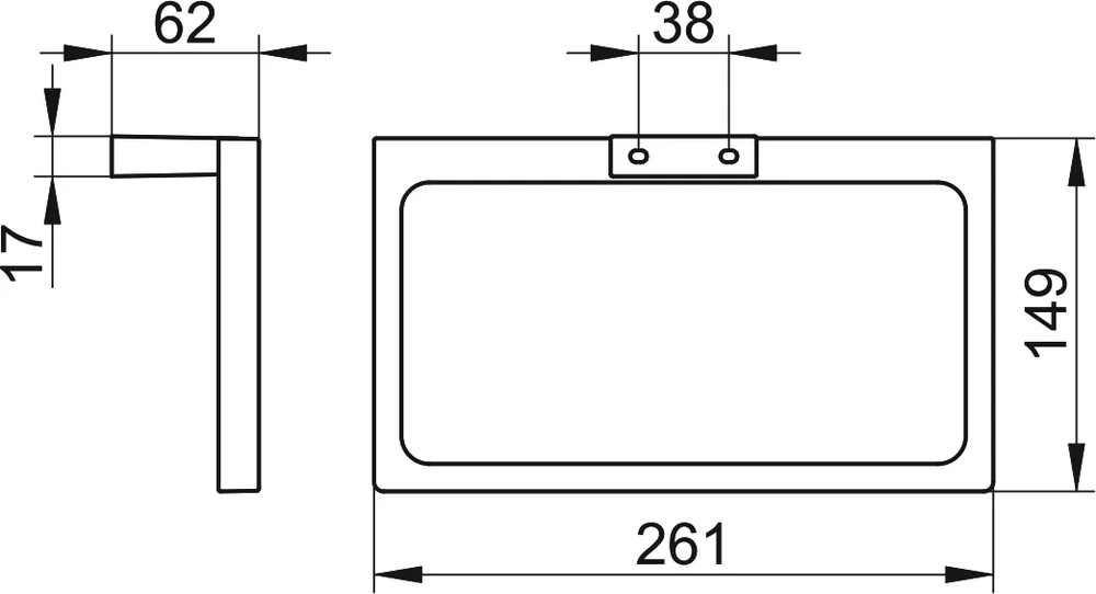 Полотенцедержатель Keuco Edition 11 11121010000 хром от магазина ЛесКонПром.ру