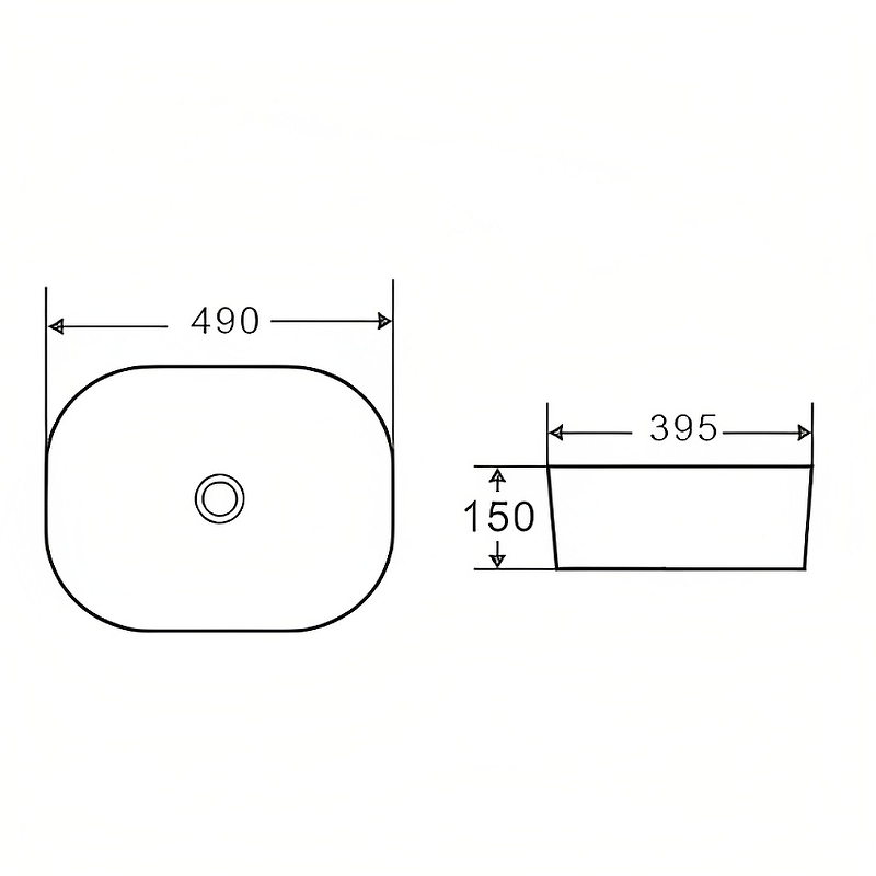 Раковина-чаша D&K Venice 49 DT1020116 Белая от магазина ЛесКонПром.ру