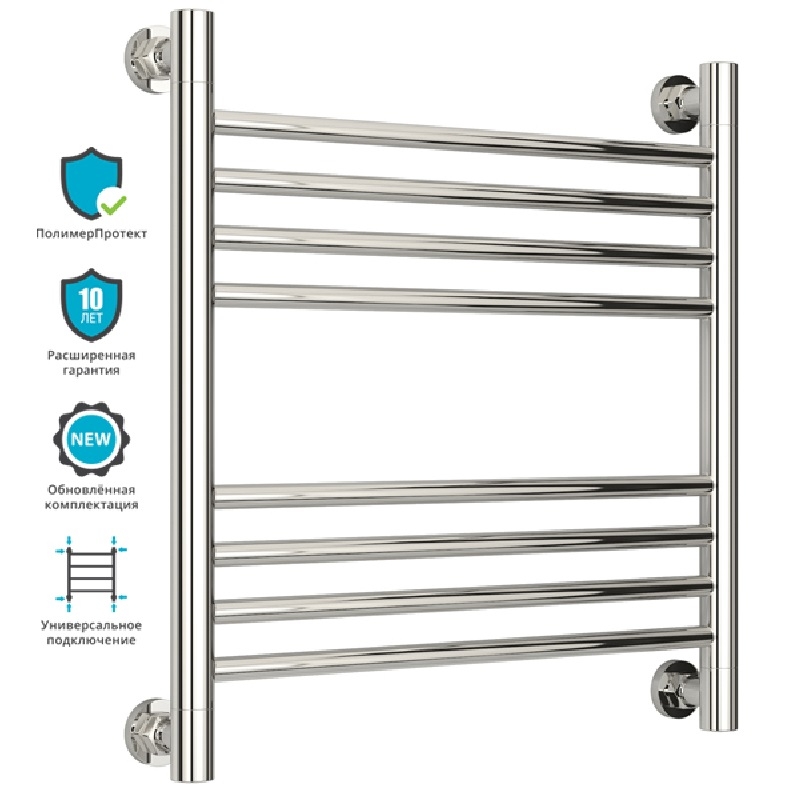 Водяной полотенцесушитель Сунержа Богема+ 500х500 Хром от магазина ЛесКонПром.ру