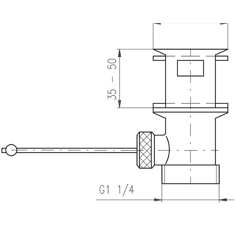 Донный клапан Rav Slezak MD0013 Хром от магазина ЛесКонПром.ру