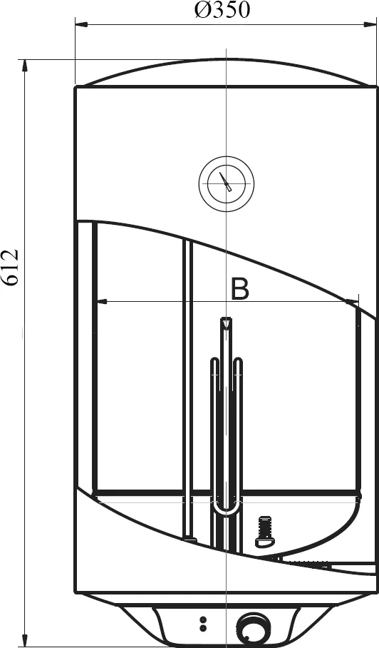Накопительный водонагреватель Electrolux DRYver EWH 30 электрический от магазина ЛесКонПром.ру