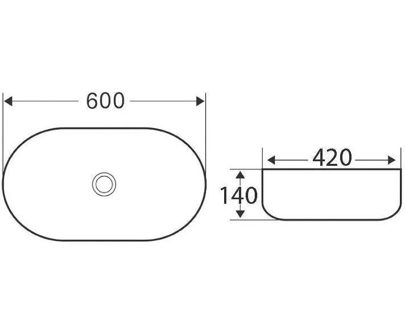 Раковина-чаша BelBagno 60 BB1084-H316 Бежевая матовая от магазина ЛесКонПром.ру