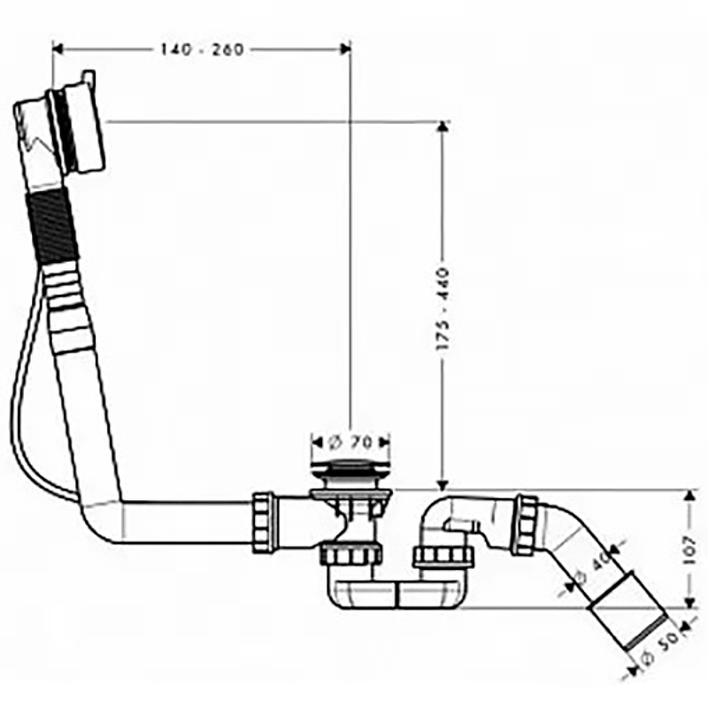 Слив-перелив Kaldewei 687772040001 полуавтомат Белый от магазина ЛесКонПром.ру