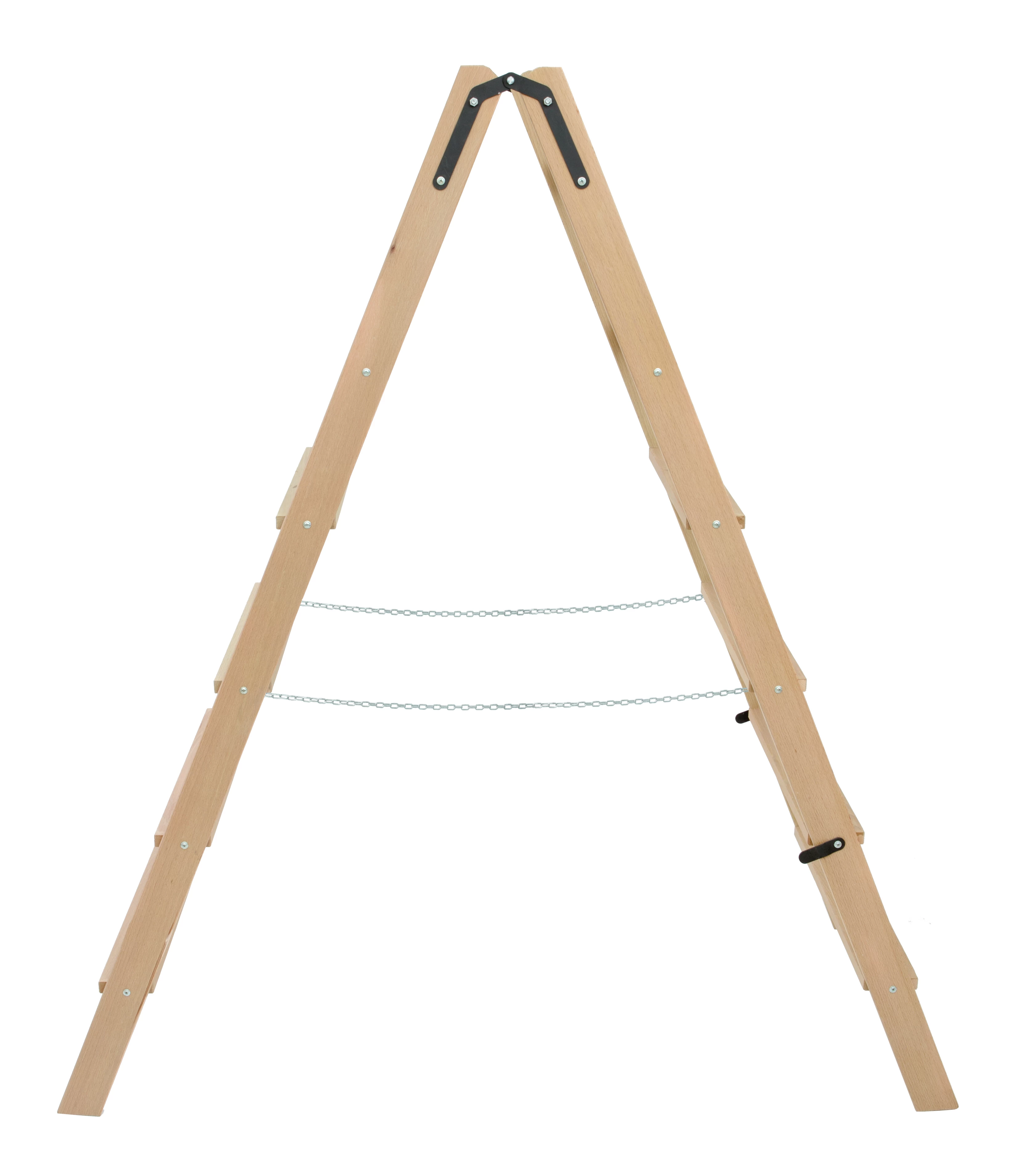 Стремянка двухсторонняя деревянная со ступенями и перекладинами Hoz-Block Альпинист 2х6 ступеней (арт. СДДА-6) от магазина ЛесКонПром.ру