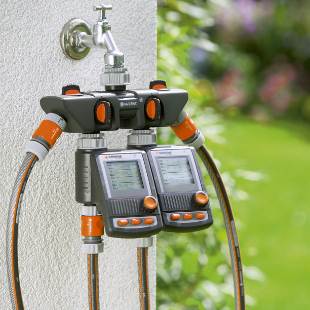 Распределитель воды Gardena 4-канальный от магазина ЛесКонПром.ру