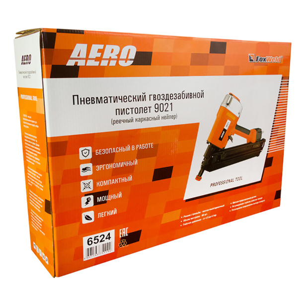 Нейлер пневматический FoxWeld 9021 AERO реечный от магазина ЛесКонПром.ру