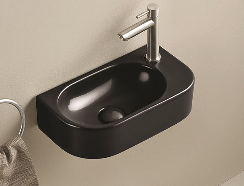 Раковина CeramaLux 40 78204LB Черная глянцевая от магазина ЛесКонПром.ру