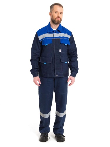 КОСТЮМ "НОВА" (т.синий/василек, тк. 80/20) от магазина ЛесКонПром.ру