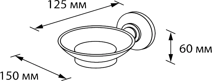Мыльница Wess Magnifique W04-12 от магазина ЛесКонПром.ру