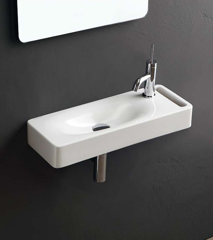 Раковина Scarabeo Soft-Hung-Cube 50 1512 Белая от магазина ЛесКонПром.ру