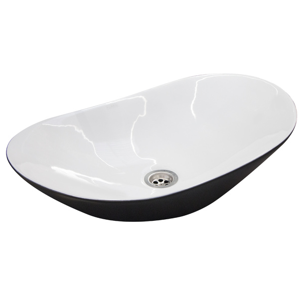 Раковина на столешницу FLUMEN Elegant 61 см чёрная от магазина ЛесКонПром.ру