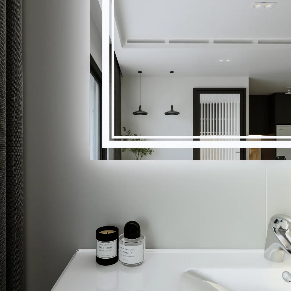 Зеркало Бриклаер Эстель-2 120 с подсветкой от магазина ЛесКонПром.ру