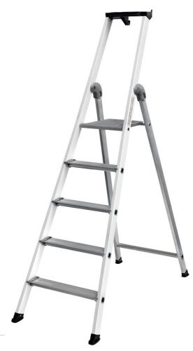 Стремянка алюминиевая лакированная профессиональная Centaure 5 ступеней EXPERT 54 (арт.429205) от магазина ЛесКонПром.ру