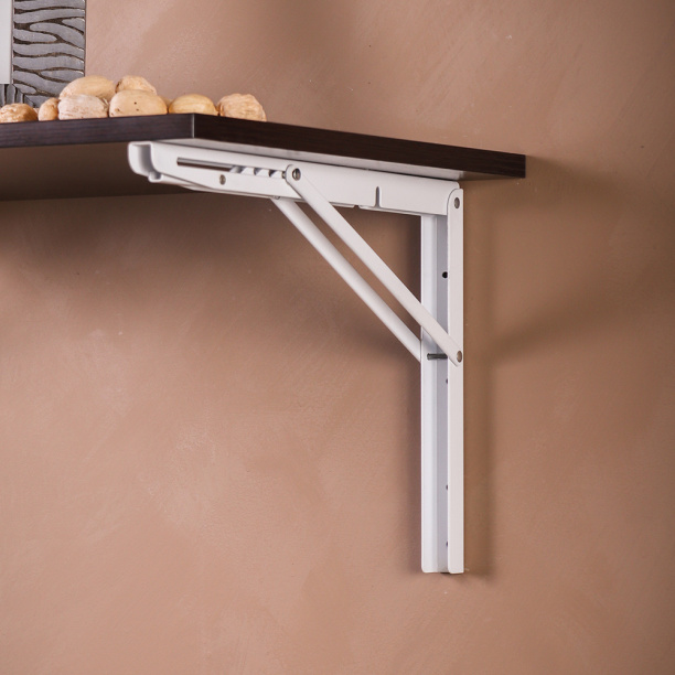 Кронштейн складной 270х400 мм белый от магазина ЛесКонПром.ру