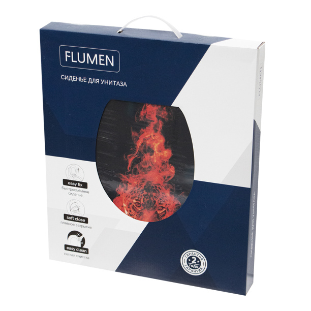 Сиденье для унитаза FLUMEN Ягуар быстросъемное с микролифтом от магазина ЛесКонПром.ру