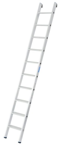Лестница алюминиевая односекционная  с ступенями KRAUSE STABILO 10 ступ арт. 124432 от магазина ЛесКонПром.ру