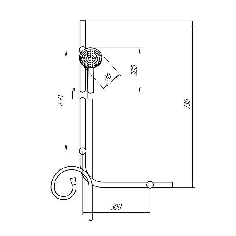 Душевой гарнитур Paini Cesana CECR121 Хром от магазина ЛесКонПром.ру