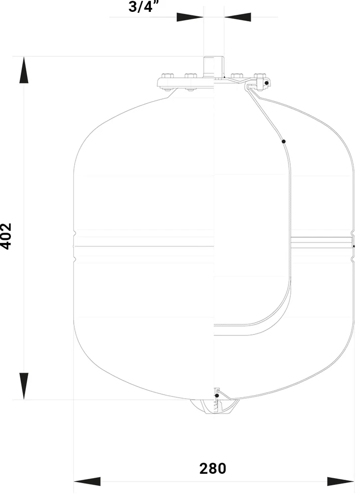 Расширительный бак отопления Axis WRV 18 от магазина ЛесКонПром.ру
