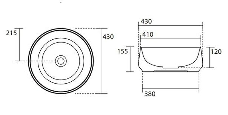 Раковина-чаша Kerasan F10 43 460431 Черная матовая от магазина ЛесКонПром.ру