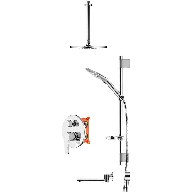 Душевая система Swedbe Platta 5543 Хром от магазина ЛесКонПром.ру