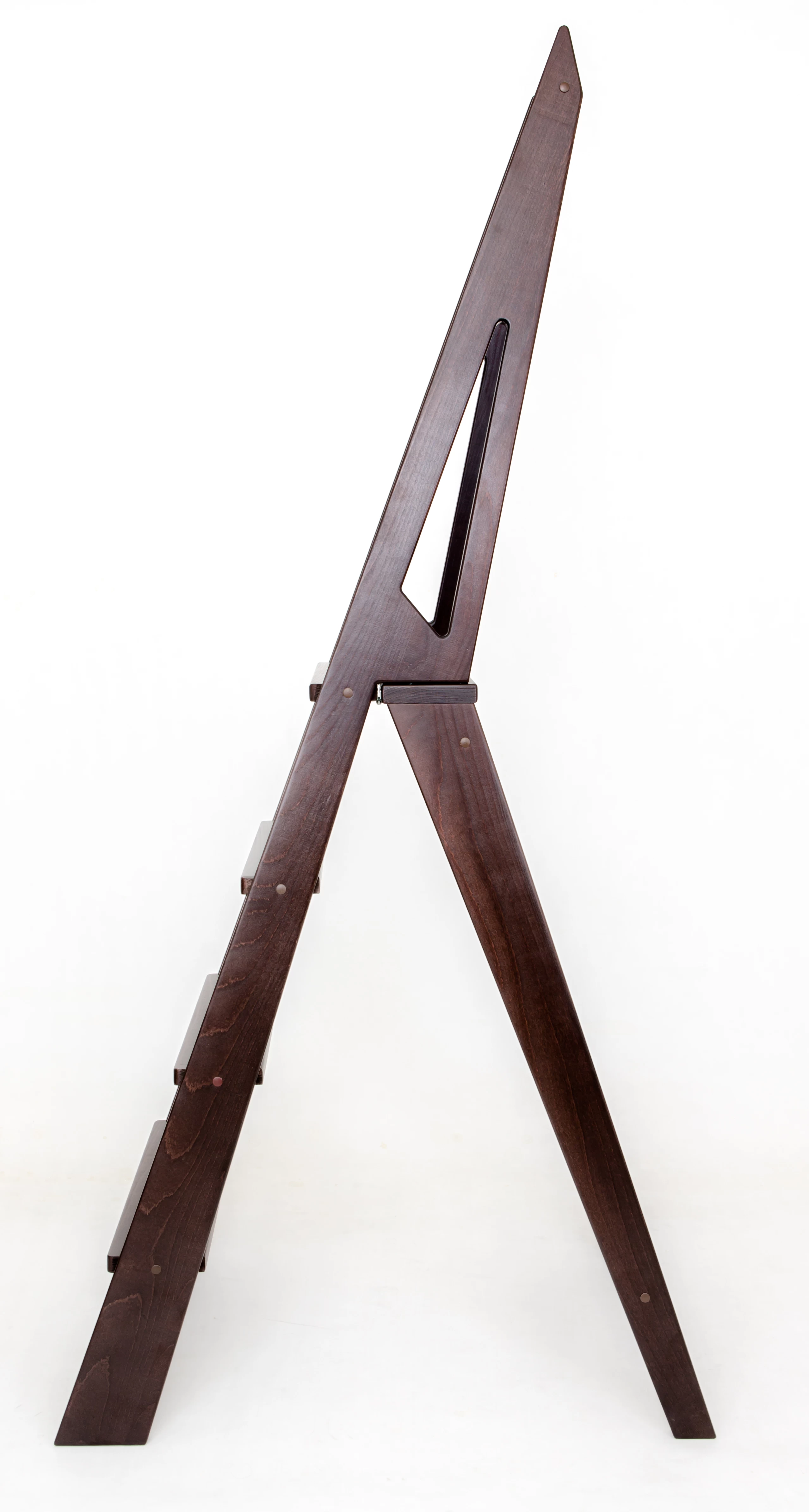 Стремянка деревянная Hoz-Block Стиль 4 ступени Венге (арт. СДС-4В) от магазина ЛесКонПром.ру