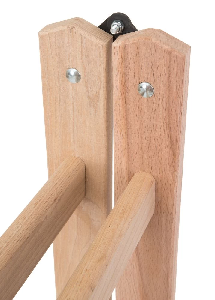 Стремянка двухсторонняя деревянная со ступенями и перекладинами Hoz-Block Альпинист 2х6 ступеней (арт. СДДА-6) от магазина ЛесКонПром.ру