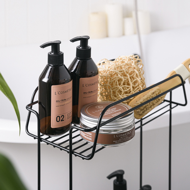 Этажерка для ванной ЧМЗ 3-ярусная сталь черная от магазина ЛесКонПром.ру