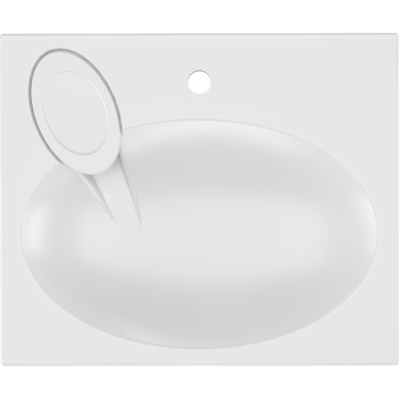 Раковина Paola Liguria 60x50 на стиральную машину Белая глянцевая от магазина ЛесКонПром.ру