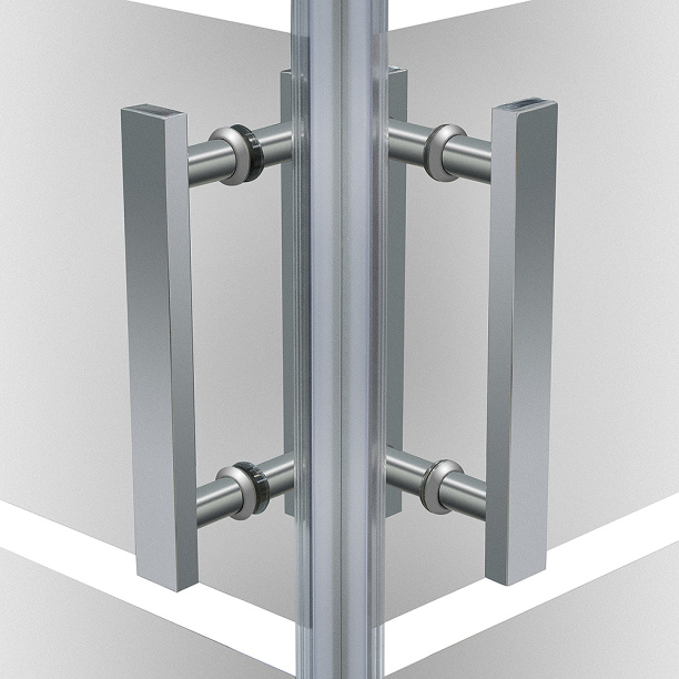 Душевой уголок FLUMEN Luar 100х80х195 см без поддона от магазина ЛесКонПром.ру