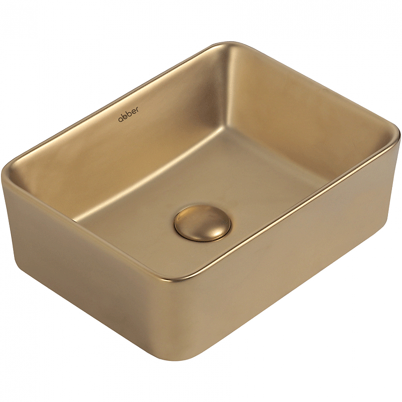 Раковина-чаша Abber Rechteck 40 AC2213MMG Золото матовое от магазина ЛесКонПром.ру