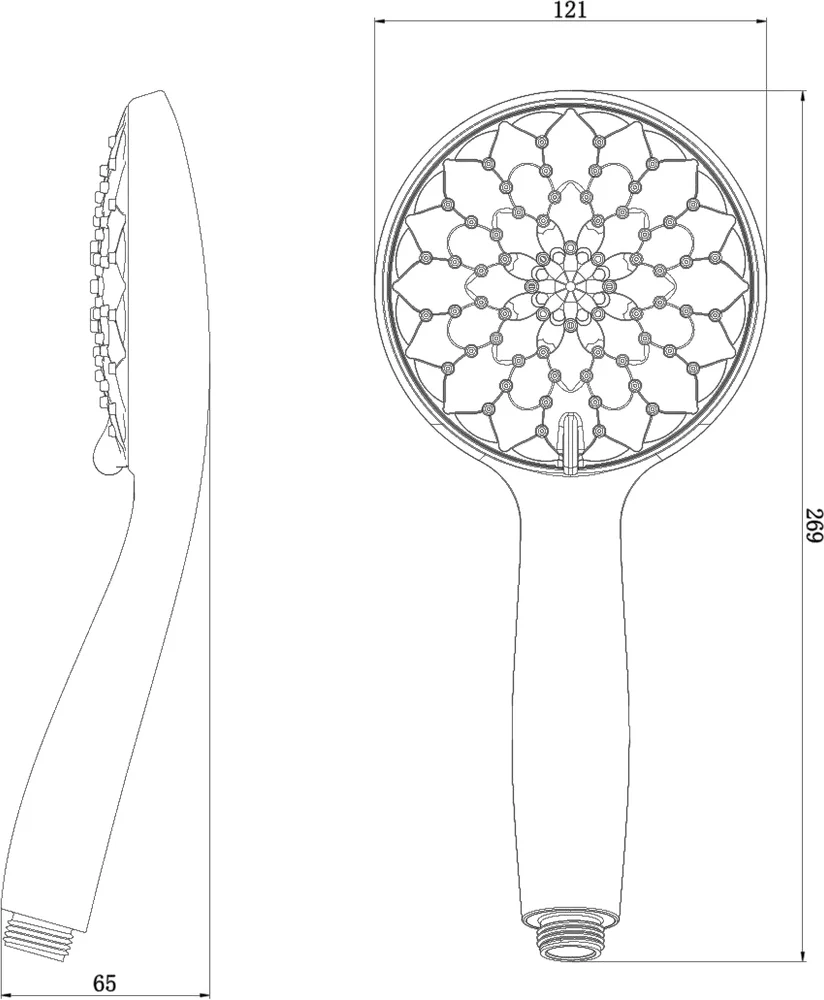 Душевая лейка Lemark LM8121C от магазина ЛесКонПром.ру