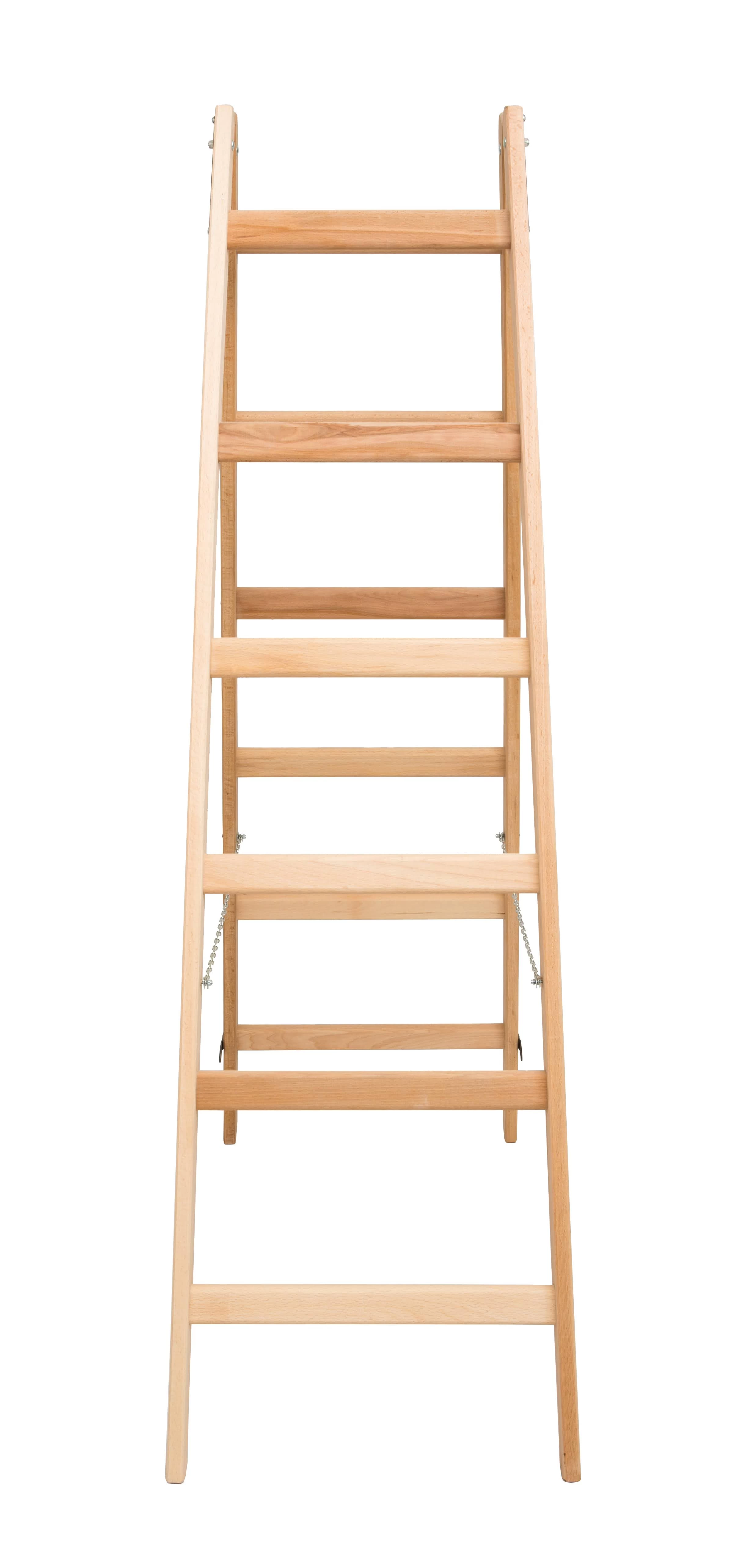 Стремянка двухсторонняя деревянная с перекладинами Hoz-Block Маляр 2х6 ступеней (арт. СДДМ-6) от магазина ЛесКонПром.ру