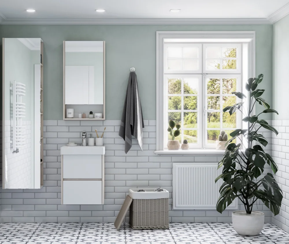 Зеркало-шкаф AQUATON Сканди 45 дуб верона от магазина ЛесКонПром.ру