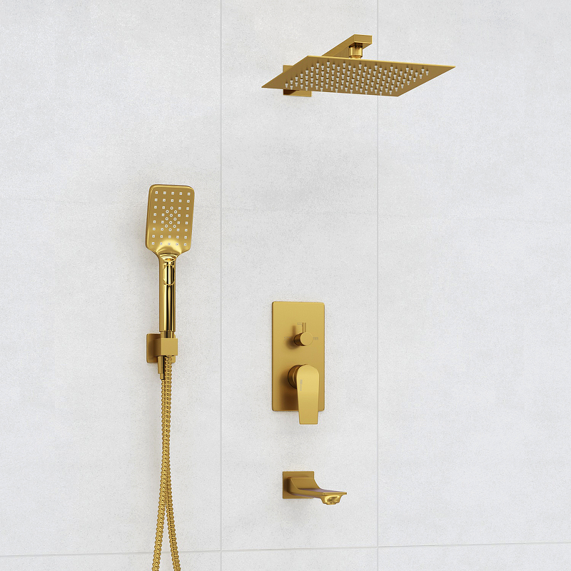 Душевая система WasserKRAFT A175571 Золото матовое от магазина ЛесКонПром.ру