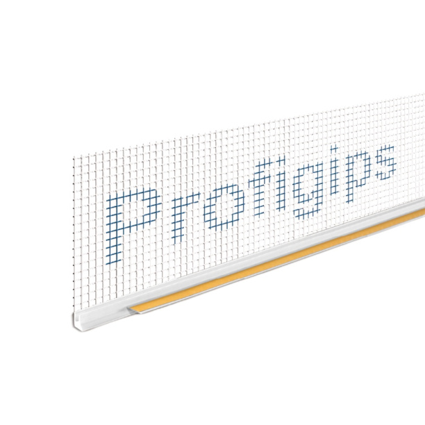 Профиль примыкающий оконный ПВХ с сеткой 2500 мм от магазина ЛесКонПром.ру