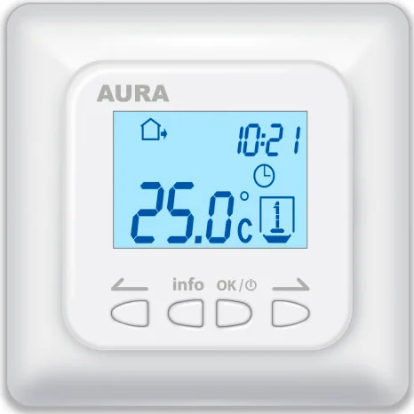 Терморегулятор Aura Technology LTC 730 белый от магазина ЛесКонПром.ру