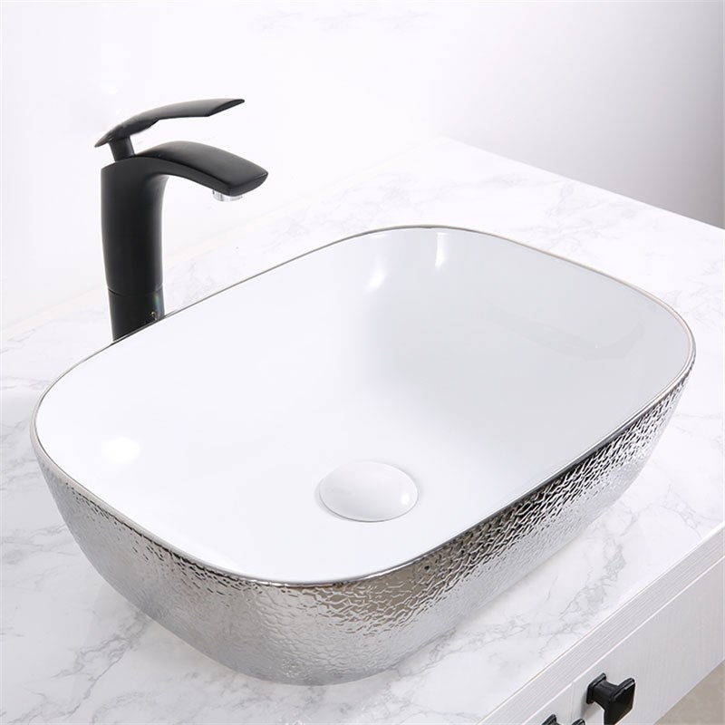 Раковина-чаша Mira 46 MR-4632WS Белая Серебро от магазина ЛесКонПром.ру