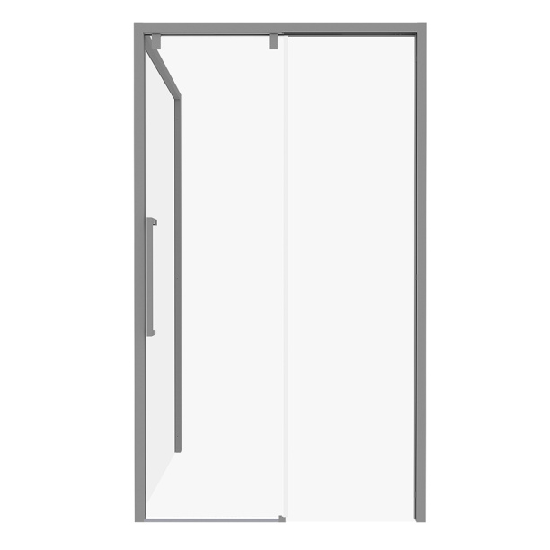 Душевая дверь FLUMEN Sangro 100х195 см черный профиль от магазина ЛесКонПром.ру